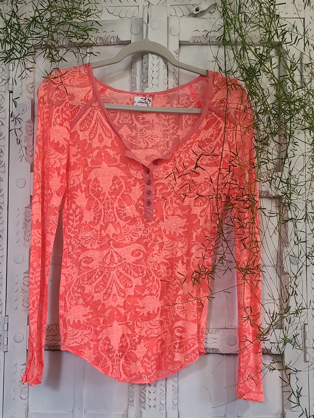 Free People Intimately Hot Pink Top